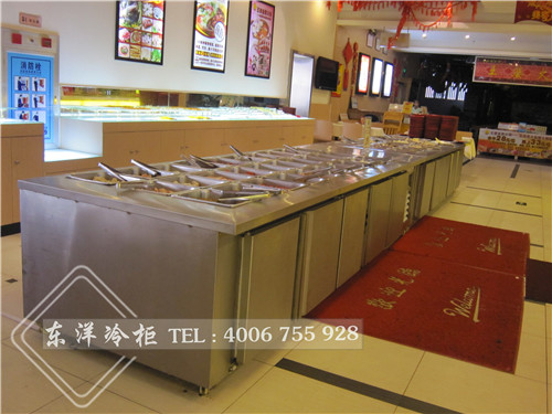 深圳自助餐保鮮展示柜工程案例